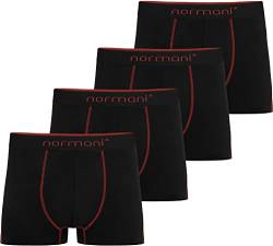 normani 4 x Boxershorts aus Baumwolle für Männer - Herren Retroshorts Unterwäsche in S - 4XL Farbe Rot Größe XXL von normani