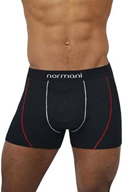 normani 4 x Herren Retroshorts mit hohem Baumwollanteil und verschiedenen Motiven Farbe Red Line Größe XL von normani