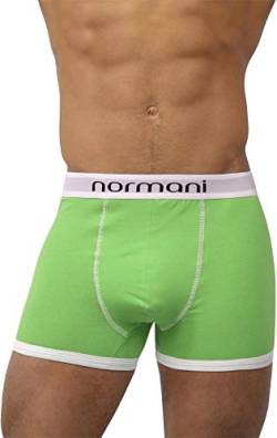 normani 4 x Herren Retroshorts mit hohem Baumwollanteil und verschiedenen Motiven Farbe Retro Grün Größe L von normani