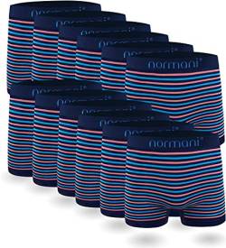 normani 6 oder 12 Mikrofaser-Unterhosen für Herren | atmungsaktive Sport-Funktions-Unterwäsche | Boxershorts | Retroshorts für Männer (Gr. S-3XL) Farbe 12 x Blau/Pink Größe L/XL von normani