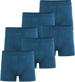 normani 6 oder 12 Stück Herren Boxershorts - Unterhosen für Männer aus weicher Bambusviskose Größe S - 4XL Farbe 6X Blau Größe L von normani