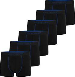 normani 6 oder 12 x Herren Soft Boxershorts - sehr angenehmes Tragegefühl - Männer Unterhosen aus Baumwolle in Größe S - 4XL Farbe 6 x Dunkelblau Größe S von normani
