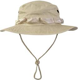 normani Australian Outdoor Hut Boonie Hat in vielen Farben und Grössen Farbe Beige Größe L von normani