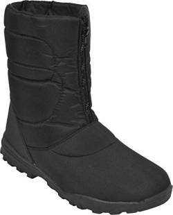 normani Canadian Snowboots Schnee Schuhe mit Frontreißverschluss Farbe Schwarz Größe 45 EU von normani