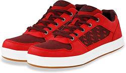normani Cotton Canvas Herren Sneaker Halbschuhe mit Schnürsenkel Farbe Rot Größe 47 von normani