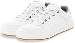 normani Cotton Canvas Herren Sneaker Halbschuhe mit Schnürsenkel Farbe Weiß Größe 44 von normani