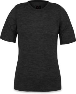 normani Damen Merino T-Shirz Kurzarm 100% Merinowolle Outdoor Oberteil Funktionsshirt Unterwäsche 200g/m² Farbe Anthrazit Größe XS/34 von normani