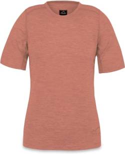 normani Damen Merino T-Shirz Kurzarm 100% Merinowolle Outdoor Oberteil Funktionsshirt Unterwäsche 200g/m² Farbe Rosa Größe M/38 von normani