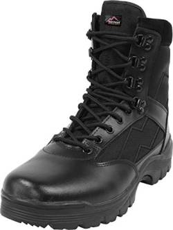 normani Herren Tactical Boots mit Thinsulate® Fütterung und Reißverschluss Farbe Schwarz Größe 7=40 von normani