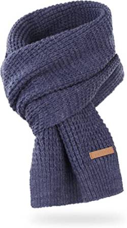 normani Herren Winterschal, Strickschal in verschiedenen Designs und Farben Farbe Nampa/Jeans-meliert von normani