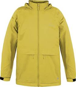 normani Kinder Softshell Regenjacke gefüttert mit Kapuze - Übergangsjacke mit 3M Reflektoren für Junge und Mädchen - Atmungsaktiv Farbe Gelb Größe XL von normani