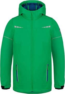 normani Kinder Winterjacke Wasserdichte Softshelljacke Skijacke Übergangsjacke Outdoorjacke mit Kapuze für Junge und Mädchen - Wassersäule: 11.000 mm Farbe Grün Größe 110-116 von normani