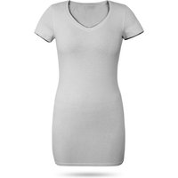 normani Kurzarmshirt Figurbetontes T-Shirt mit V-Ausschnitt Siena Damen Basic kurzarm Shirt von normani