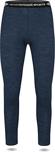 normani Merino Unterhose Thermohose für Damen Funktionshose 100% Merinowolle leichte Hose, atmungsaktiv, antibakteriell, feuchtigkeitsregulierend - Ideale Winterhose Farbe Navy Größe M von normani