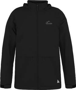 normani OUTDOOR SPORTS Kinder wasserdichte Unisex Regenjacke Regenmantel mit Kapuze und 3M Reflektoren Farbe Schwarz Größe S/122-128 von normani