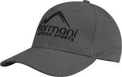 normani Outdoor Sports Baseball Cap Unisex ohne Verschluss für Herren und Damen Atmungsaktive Sommercap Sommermütze mit Sonnenschutz Farbe Dark Grey Größe L/XL (bis 62cm) von normani