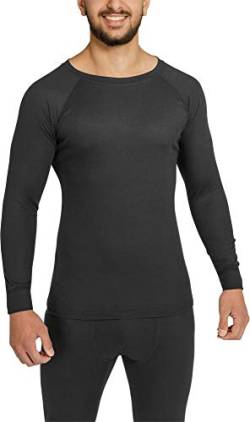 normani Outdoor Sports Herren Laufunterhemd Thermohemd aus Quick-Dry Funktionsmaterial in Rippoptik mit Rundhals Farbe Anthrazit Größe L/52 von normani