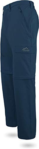 normani Outdoor Sports Herren Softshellhose mit Zip-Off - 2-in-1 Wanderhose Farbe Marine Größe M von normani