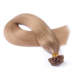Keratin Bonding - # 101 MITTELBLOND ASCH - 40cm - 50 Strähnen - 0,5g - 100% Remy Echthaar Haarverlängerung U-Tip Extention hohe Qualität by NOVON Hair Extensions mit sehr hoher Qualität von novon