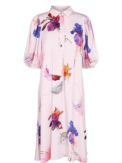 nümph Schönes leichtes Kleid NURITA Dress Lilac Snow Blumenmuster, Größe:34 von nümph