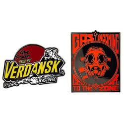 Pin Kings Official Call of Duty Warzone Vertanzk Collectible Metall Enamel Pin Anstecker - Set of Two Enamel Pin on Backing Card - Offizielles Merchandise von numskull