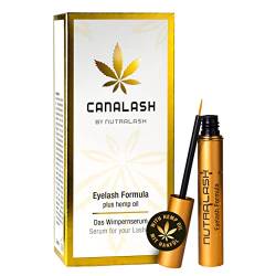 Canalash by Nutralash – Veganes Wimpernserum mit CBD I Lange Wimpern in 3-6 Wochen I Lash Serum I Wimpernserum Wachstum I Serum für Wimpernwachstum/Wimpernverlängerung I Made in Germany I 3ml von nutraCOSMETIC