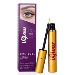 iGlow – Professionelles Wimpernserum für lange Wimpern in nur 6-8 Wochen I Pflegendes Lash Serum I Wimpernserum Wachstum I Serum für Wimpernwachstum/Wimpernverlängerung I Made in Germany I 3ml von nutraCOSMETIC