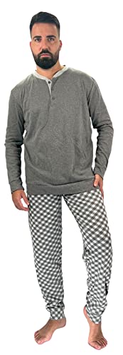 De Fonseca - Herren Winterpyjama aus 100% strapazierfähiger Warmer Baumwolle (XXL, Modell 6) von o-day