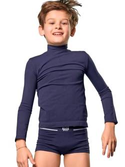 Liabel 2er Set Rollkragenpullover aus warmer Baumwolle Mädchen / Jungen weich Strickpullover mit hohem Kragen für Kinder, 3-10 Jahre, praktisch und stilvoll, Modell 4, 6-7 Jahre von o-day