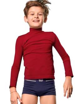 Liabel 2er Set Rollkragenpullover aus warmer Baumwolle Mädchen / Jungen weich Strickpullover mit hohem Kragen für Kinder, 3-10 Jahre, praktisch und stilvoll, Modell 5, 8-9 Jahre von o-day