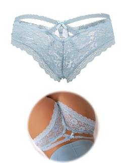 ohmydear Brazilian Slip Damen Spitze Unterhosen Dessous Sexy Höschen Hipster Unterwäsche Erotisch Thong Große Größen String Tanga Lace Panties von ohmydear