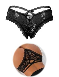 ohmydear Damen Höschen 1/2/24er Pack Sexy String Tanga Erotische Unterwäsche Große Größen Brazilian Slips Transparente Spitze Panty Atmungsaktiv Unterhosen von ohmydear