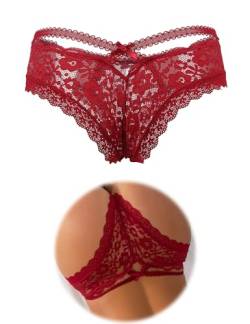 ohmydear Damen Höschen 1/2/36er Pack Sexy String Tanga Erotische Unterwäsche Große Größen Brazilian Slips Transparente Spitze Panty Atmungsaktiv Unterhosen von ohmydear