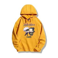 Anime Jujutsu Kaisen Geto Suguru Unisex Kapuzenjacke Mens Fashion Casual Cosplay Sweatshirt mit Kapuze Gojo Satoru Womens Pullover Jacke für Erwachsene Jugend von oneforus