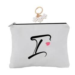 A-Z bestickte Kosmetiktasche mit Buchstabenkombination, personalisierte Geschenktasche, niedliche Make-up-Tasche, geeignet für Hochzeit, Geburtstag, Urlaub, ist ein tolles Geschenk für Frauen, Mutter, von onstary