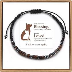 Until We Meet Again Pet Memorial Morsecode-Armband, Gedenkarmband aus geflochtenem Seil, Geschenk für Katze, Hund, Haustierbesitzer von oos