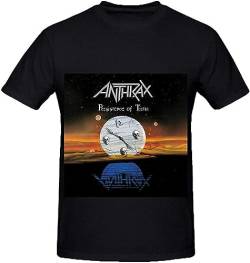 Anthrax Persistence of Time Pop Album Cover Men Crew Neck Printed T Shirt T-Shirts & Hemden(X-Large) von opinion