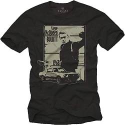 Cool Steve McQueen t-Shirt for Men Bullitt Blackize T-Shirts & Hemden(XX-Large) von opinion