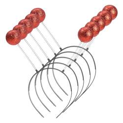 osiuujkw Alien Stirnband, breite Anwendung, leicht und tragbar, für Partys, angenehm zu tragen, Kunststoff Marsantennen Stirnband, Rot von osiuujkw