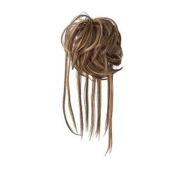 osiuujkw Damen Pferdeschwanz Verlängerung zum Selbermachen nach Ihren eigenen Vorlieben, lockige Haarknoten Perücke aus Fasern mit neuartigen und einzigartigen Stilen, 10HM27 von osiuujkw