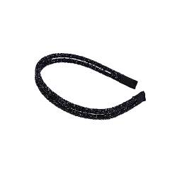 osiuujkw Damen Stirnband, bezaubernder Ersatz, stilvoll, modisch, für Mädchen und Damen, Friseur Haarstyling Kopfband, Ornament, Schwarz von osiuujkw