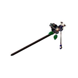 osiuujkw Retro Hair Sticks Chinese Style Hairpin Cherry Flower Imitation Pearl Crystal Quaste Handmade Chopsticks Headwear Bridal, Geben Sie 6 ein von osiuujkw