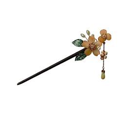 osiuujkw Retro Hair Sticks Chinese Style Hairpin Cherry Flower Imitation Pearl Crystal Quaste Handmade Chopsticks Headwear Bridal, Typ 1 von osiuujkw
