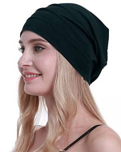 osvyo Baumwolle Chemo Hüte Soft Caps Krebs Kopfbedeckungen für Frauen Haarausfall versiegelt Verpackung DUNKEL GRÜN von osvyo