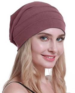 osvyo Baumwolle Chemo Hüte Soft Caps Krebs Kopfbedeckungen für Frauen Haarausfall versiegelt Verpackung SANDBRAUN von osvyo