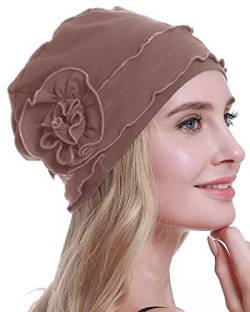 osvyo Chemo Kopfbedeckung für Damen,Turban Mütze für Frauen, Krebs Beanie Haarausfall versiegelte Verpackung LEICHTES Aprikosen Blush von osvyo