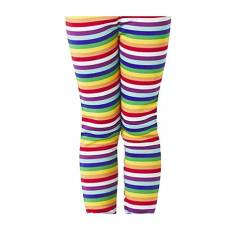 our fantasy time 1 x Verdickte Mädchen Thermoleggings, Fleece Gefütterte Hose, Herbst Winter Thermohose in Regenbogen (100) von our fantasy time