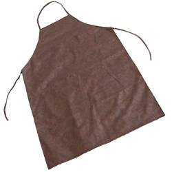perfk 1 STK. Wasserfeste Schürze verstellbare Kochschürze Kittelschürze aus PU-Leder -einfach zu tragen oder auszuziehen - Braun von perfk