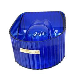 perfk Nagel-Einweichschale, Soak-Nagellackentferner-Schüssel Professionelle Soak-Off-Schüssel für die Nagelreinigung Erweicht abgestorbene Hautnägel, Blau von perfk