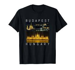 Budapest Ungarn Sehenswürdigkeiten Galerie Souvenir Geschenk T-Shirt von peter2art Urlaub Ferien Andenken Reise Souvenir